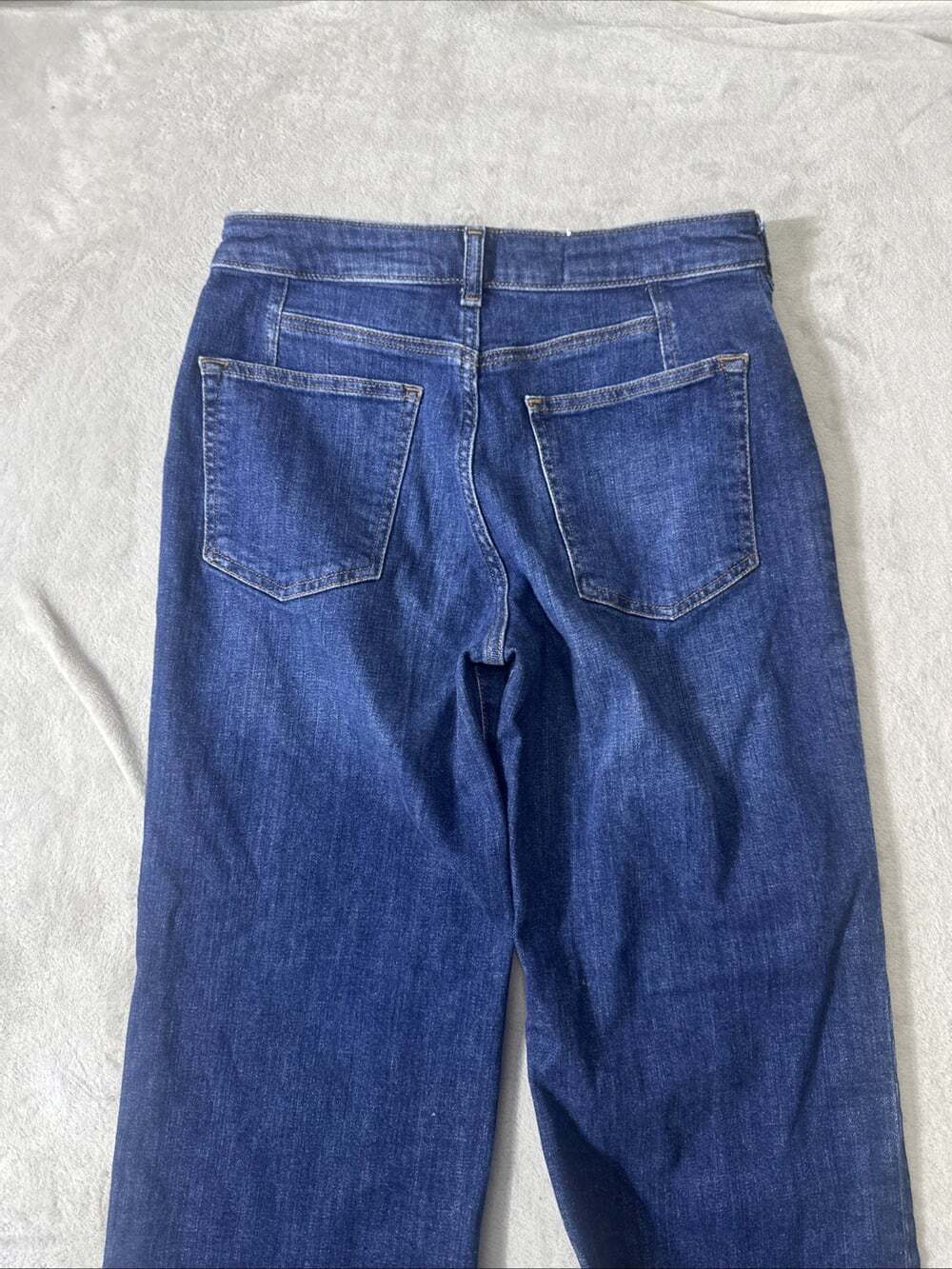 Pilcro Anthropologie Women’s 27P Dark Wash Wide Leg Jeans Petite - Picture 7 of 7